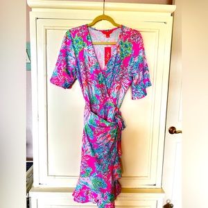 Lilly Pulitzer Isella Dress in Prosecco Pink. Size Large NWT